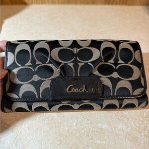 Coach Black and Gray Wallet